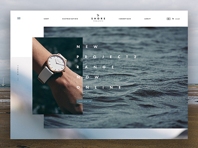 Shore Projects agency concept creative design fashion website