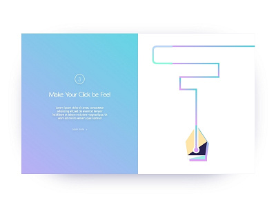 How to make your draw can be feel illustration blue draw gradient icon illustration modern pen ui uiux web website white