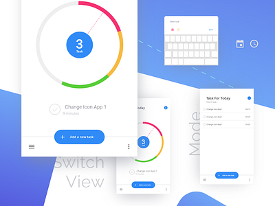 Google Tasks Concept | Freebie color concept design google gradient mobile redesign task to to do list ui uiux white