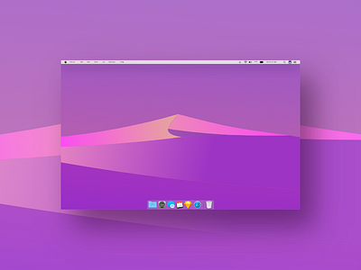 Freebie | Mac Os Mojave Night Wallpaper Flat Design apple design desktop dribbble freebie mac modern mojave os shot ui ux wallpaper