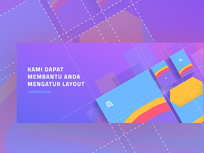 Kami Dapat Membantu Anda Mengatur Layout | Banner Gimpscape banner gradient indonesia layout layoutdesign mockup modern paperpillar ui uiux website zalepik