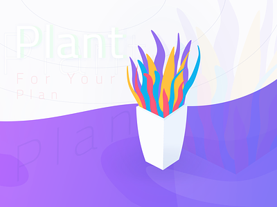 Freebie | Plant for Your Plan color colorful fluid free freebie freebies gradient illustration mockup modern plant plants ui uiux vector zalepik