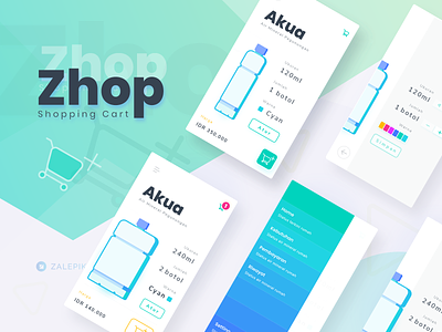 Zhop App Shopping Cart | Zalepik