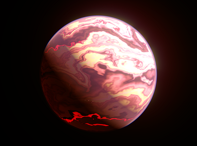Alien Worlds - Toxinious 3d 3d design c4d cinema 4d design jupiter planets redshift3d sci fi science space spacelaser