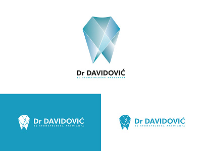 Dr Davidovic branding dentist logo logodesign