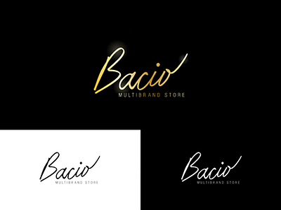 High fashion store logo design logotype fashion handwritten