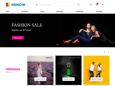 NNNOW Concept Design design fashion redesign ui ux web