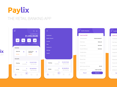Paylix app design ui ux
