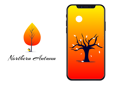 Autumn ! app autumn design graphic design mobile wallpaper ui wallpaper weekly warmup