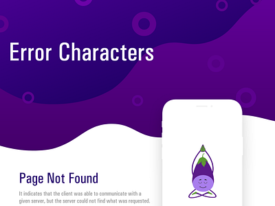 Error Page Characters design illustration