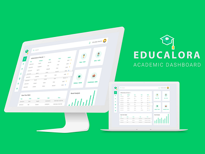 Educalora Academic Dashboard adobe design illustration ui ux