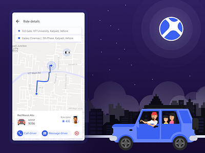 Crypto taxi app (Ride X)