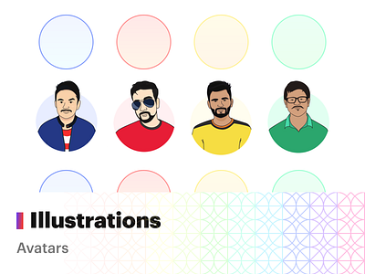 People illustrations avatars illustration art illustrations people