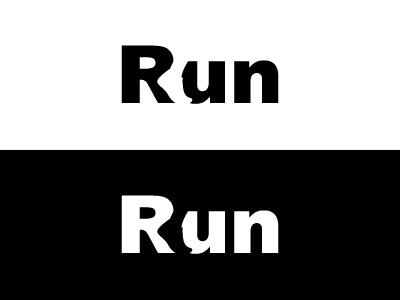 Run Text Logo illustrator run running logo text logo