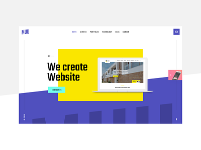 Muu Labs - Header design header slider web website