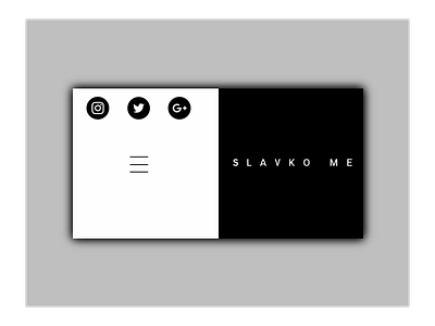 development of Me Slavko background banner brand e commerce logo social media website