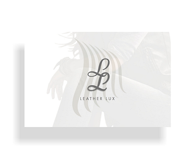 Leatherlux logo logo website white grey