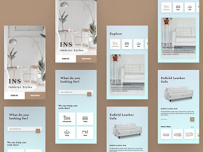Interior Stylist App for iphone 8 app app design design design app interaction design landing page ui ui ux ux web design webdesign