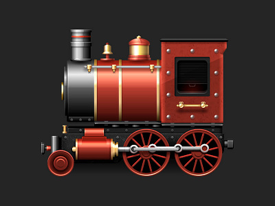 Large-8 engine iron locomotive lokomotiv makemake railroad railway road smoke steam train transport