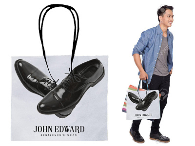 John Edward retail bag sketch art direction bag john edward retail shoes