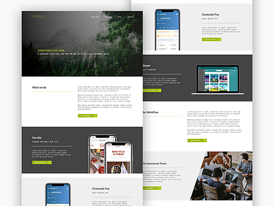 Development Agency Website colors design developt frontend photoshop sketch uid ux web design webagency