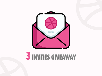 3x Dribbble Invites Giveaway design dribbble gift giveaway invitation invite mail shot