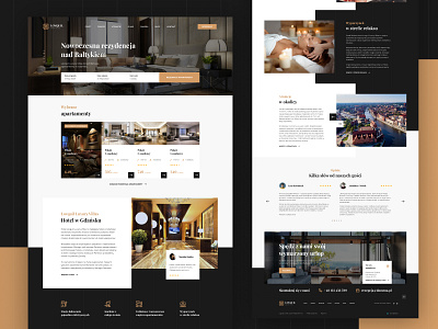 Hotel Booking Web Design booking gold gold black hotel landing page luxury modern restaurant travel web design