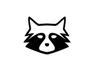 Raccoon logo animal branding design emblem face identity illustration logo mascot raccoon vector
