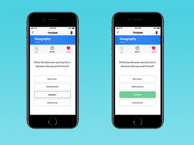 TriviaGeek case study ios research ui ux