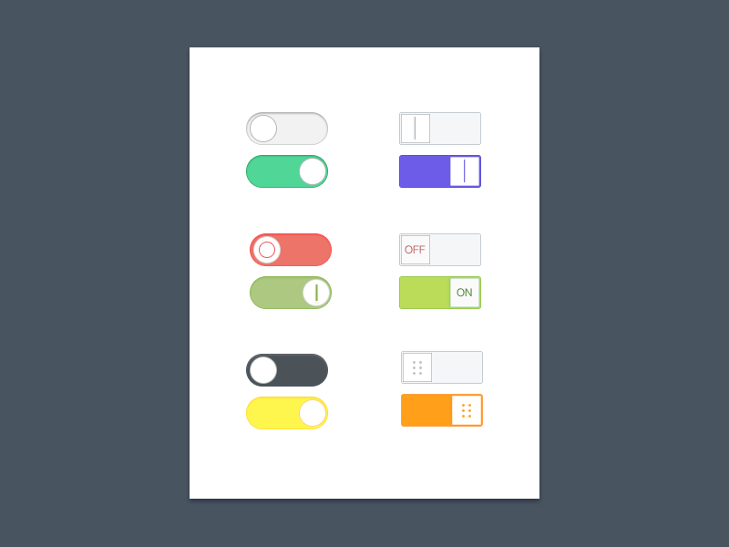 Daily UI #015 - On/Off Switch interface visual ux product app ui switch onoff switch dailyui