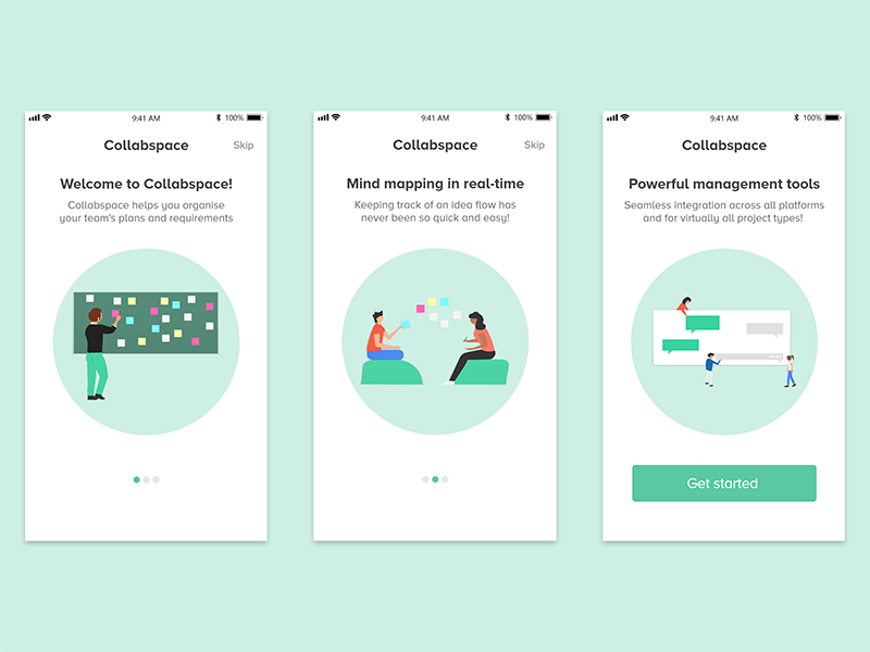 Daily UI #023 - Onboarding clean visual ux product type ui user onboarding onboarding flat app dailyui 023