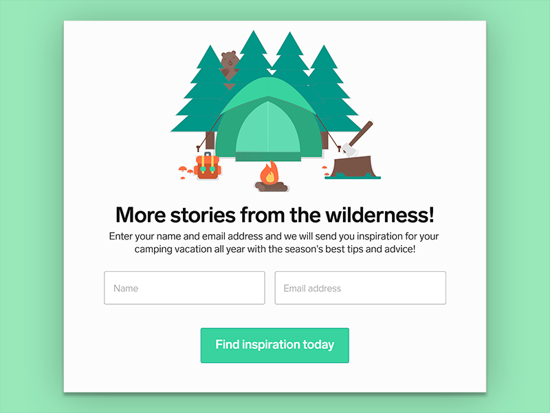 Daily UI #026 - Subscribe visual ux type ui flat modal subscribe clean branding web dailyui 026