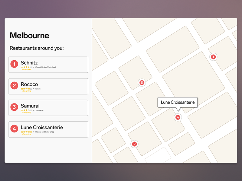 Daily UI #029 - Map ui ux app web product branding type clean flat map dailyui 029
