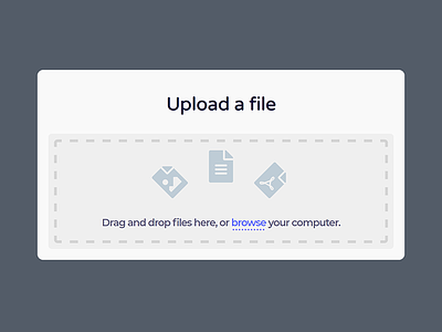 Daily UI #031 - File Upload 031 branding clean dailyui file upload flat product type ui ux visual web