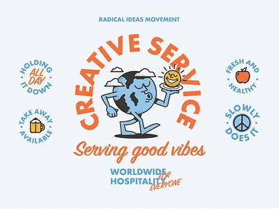 Creative Service art artist designer drawing fun graphic design illustration illustrator type typography