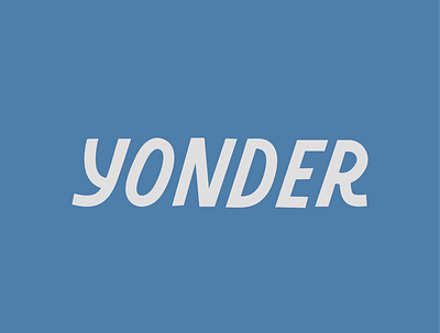 Yonder Custom Wordmark branding design designer graphic design icon identity logo type typography vector