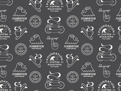 FOUNDATION COFFEE ROASTERS art artist branding coffee design graphic design identity illustration illustrator typography