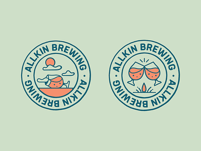 ALLKIN Brewing Co artist beer brand beer logo branding craft beer design drawing graphic design illustration illustrator logo logo beer typography