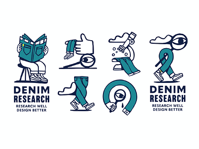 Denim Research artist branding design drawing graphic design illustration illustrator logo typography ui