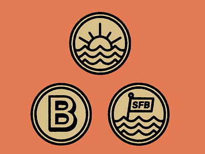 Icon set for SFB brand creative design graphic designer icon illustration local type