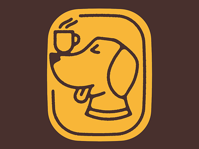 The Brown Dog art artist branding coffee designer drawing graphic design icon identity illustraion illustrator logo