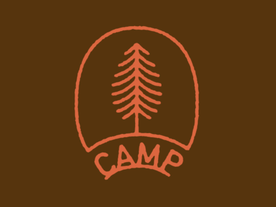 CAMP BRAND GOODS artist design drawing graphic design illustration illustrator outdoor outdoor brand outdoors tree type typography