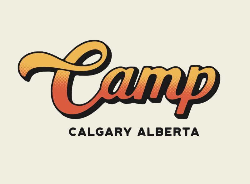 Camp Brand Type art artist design designer drawing illustration illustrator logo type typography
