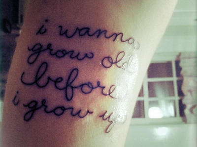 Right Afterwards grow grow up old peter pan smith westerns tattoo