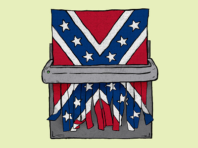 Rebel Yell confederate flag editorial illustration josh lafayette political rebel flag rebel yell