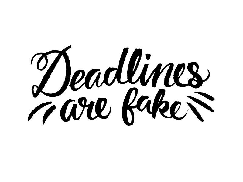 Deadlines brush deadlines josh lafayette lettering script typography