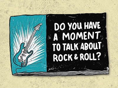 Do You Have a Moment to Talk About Our Savior? art chick publications chick tract guitar illustration josh lafayette lettering lol religion rock and roll stratocaster tract