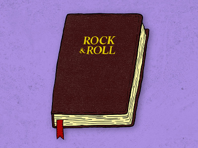 Rock & Roll Bible art bible book illustration josh lafayette lol religion rock and roll