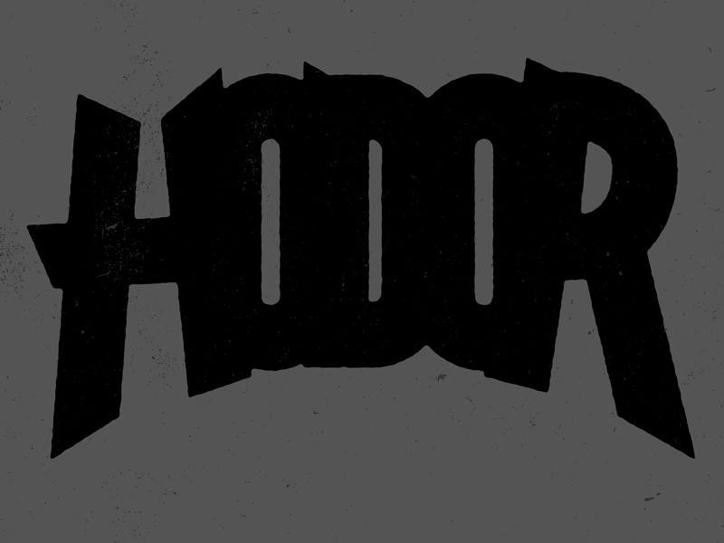 HODOR art game of thrones hodor illustration josh lafayette lettering typography