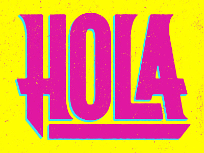 Hola art espanol hola illustration josh lafayette lettering typography